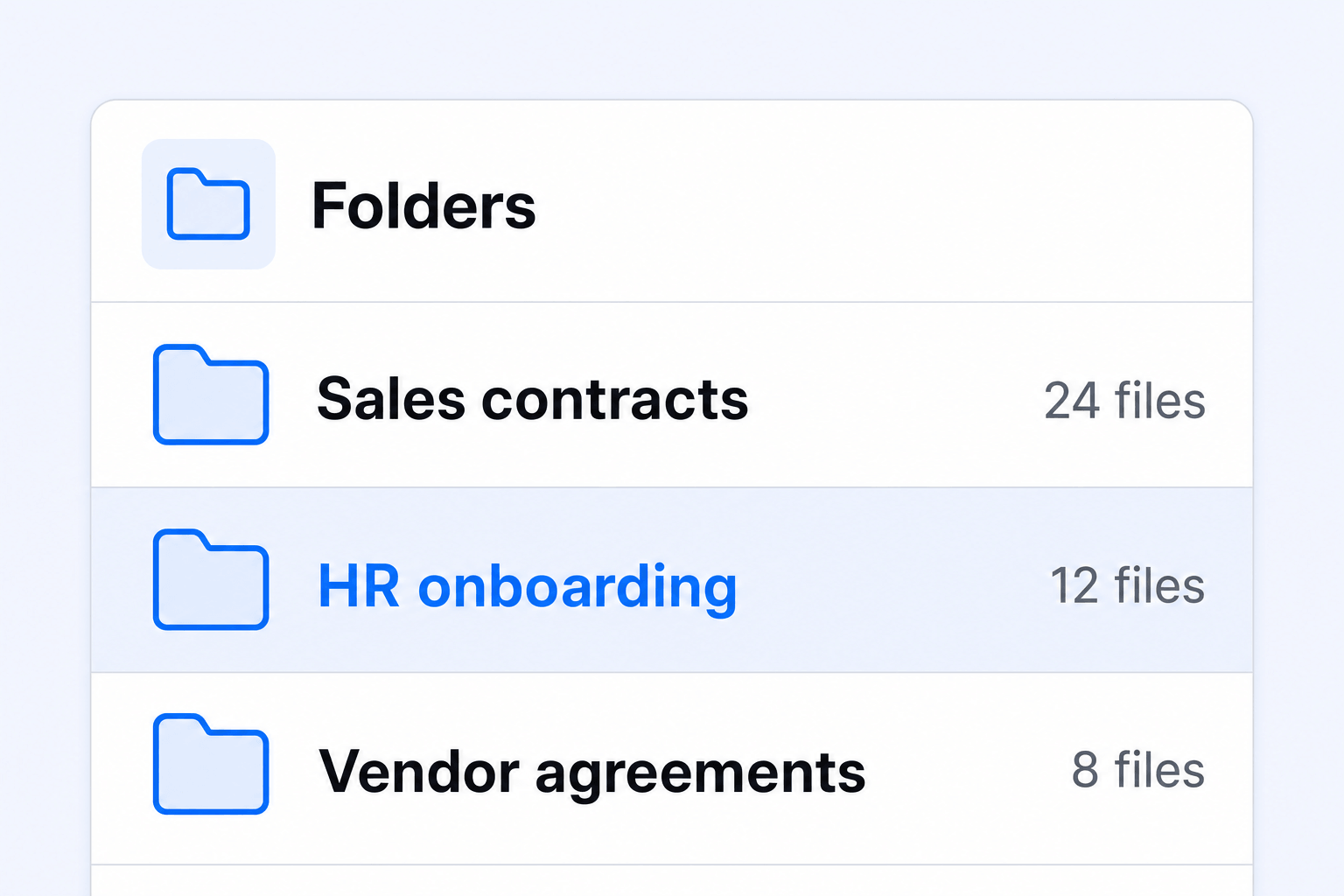 Document Folders