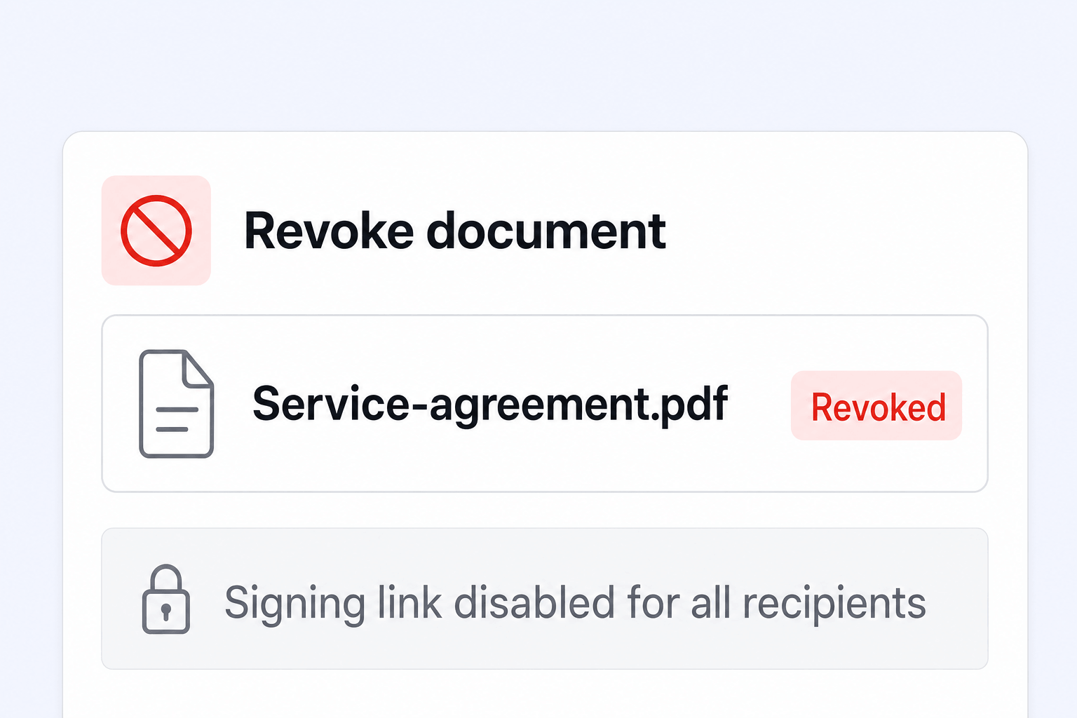 Document Revocation