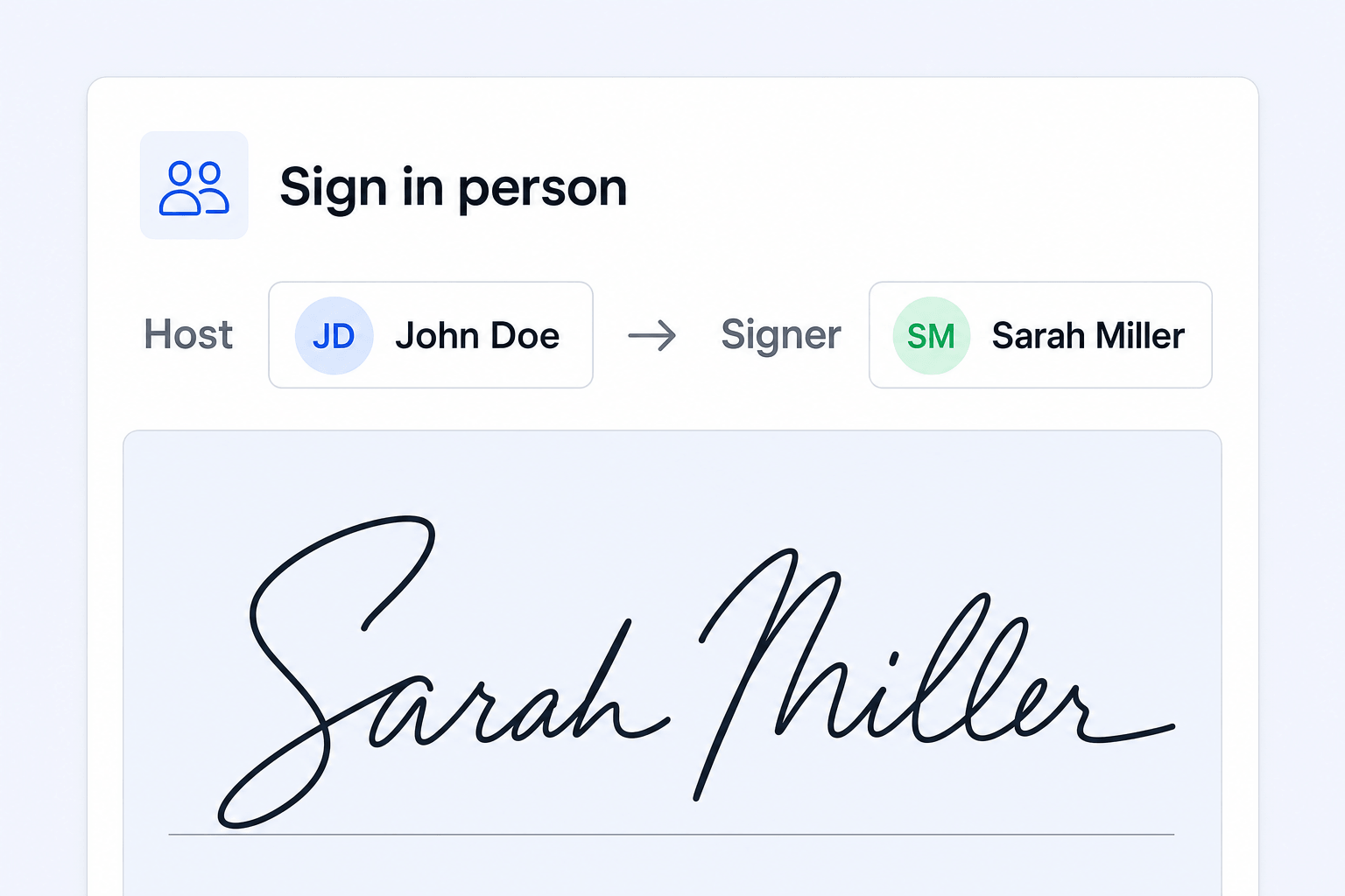 In-Person Signing