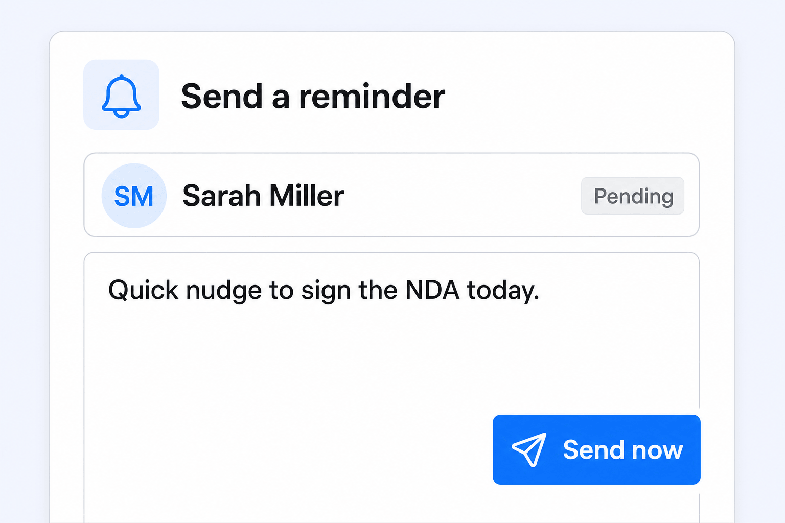 Manual Reminders