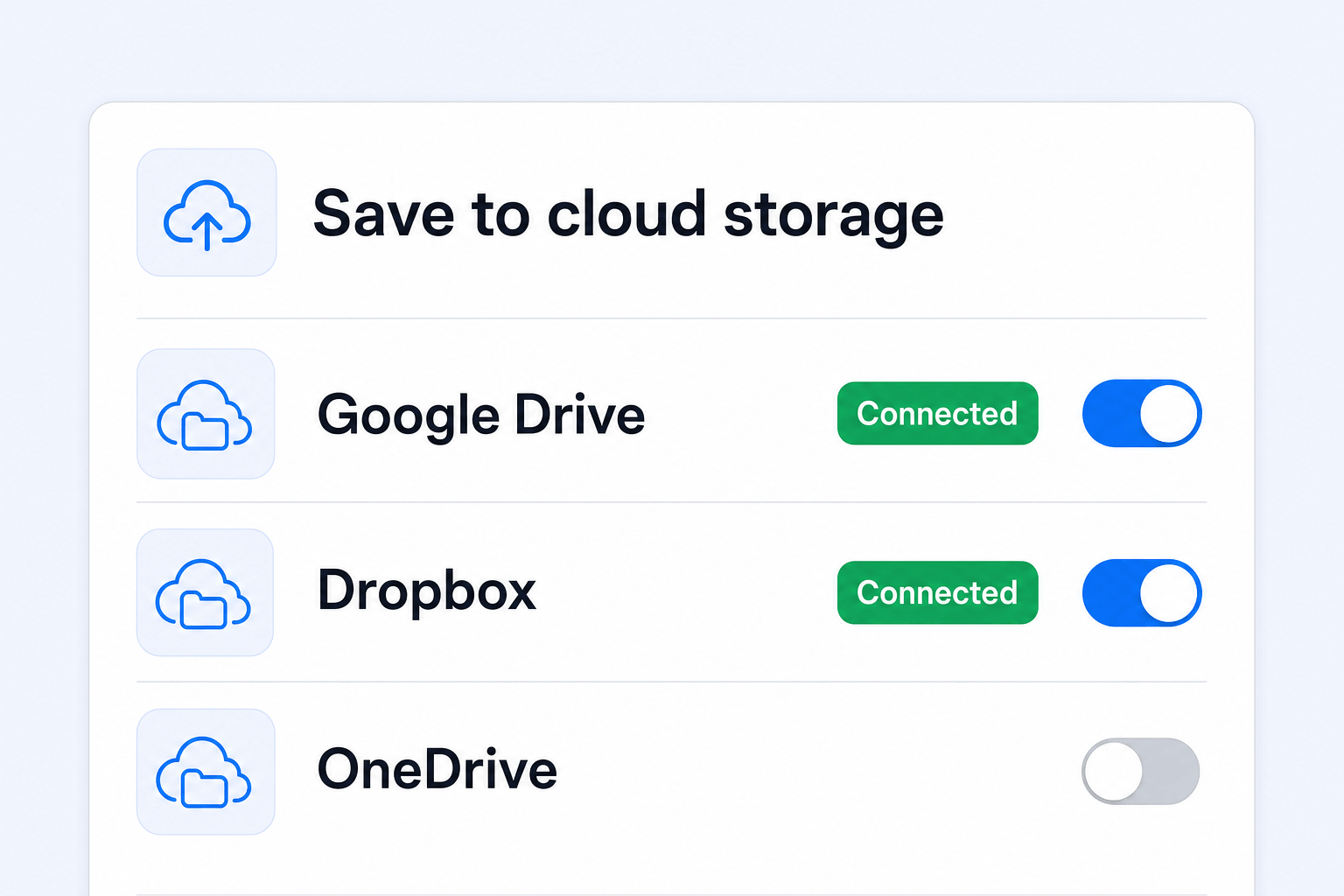 Store to Cloud